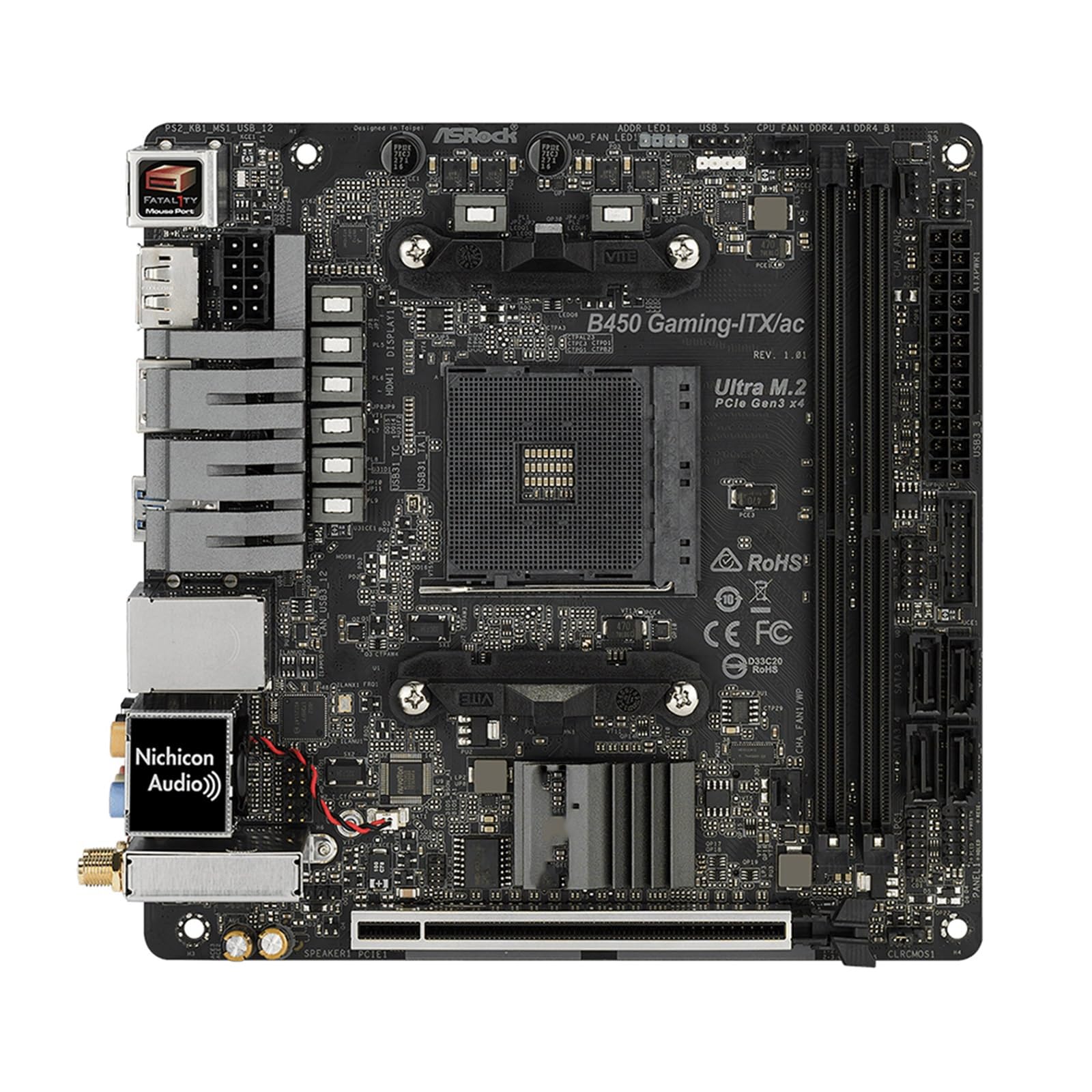 Pc Motherboard B450 Gaming-ITX/AC Fit for ASROCK Motherboard Mini